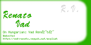 renato vad business card